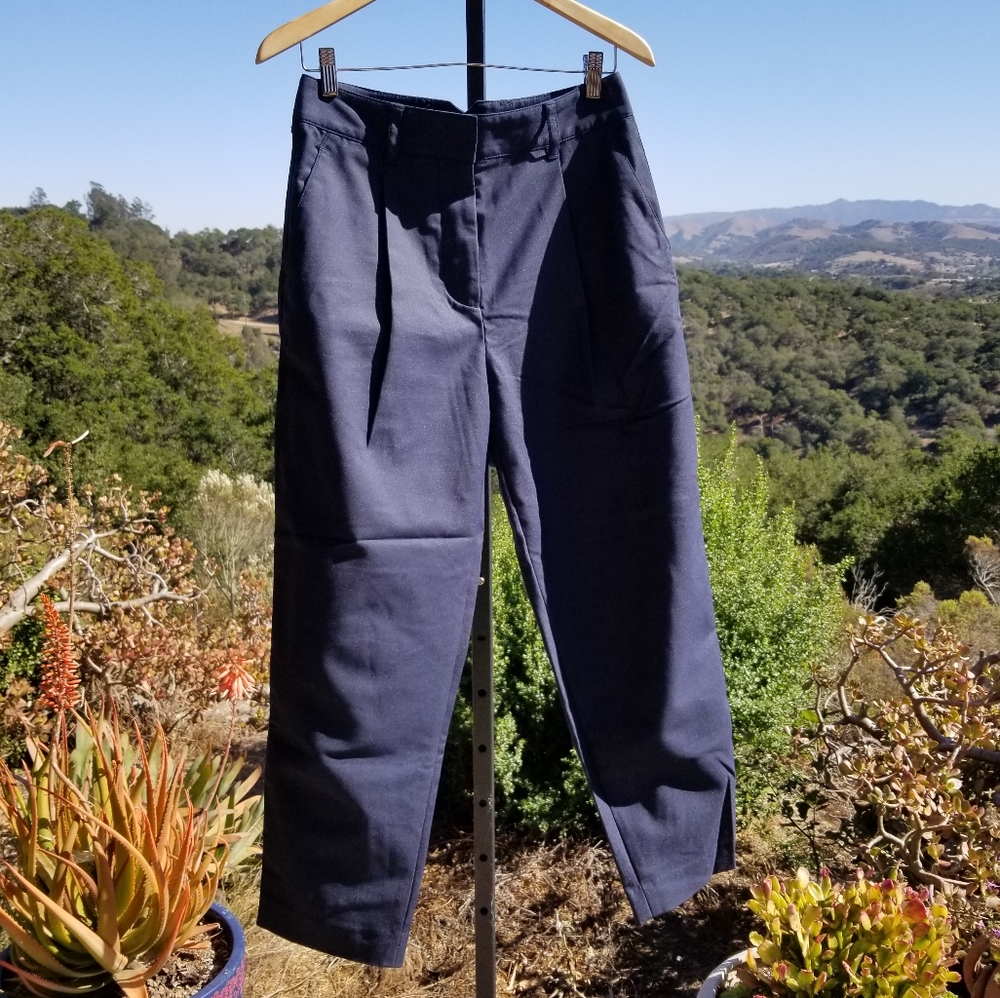 3.1 Philip Lim High Waist Navy Khakis